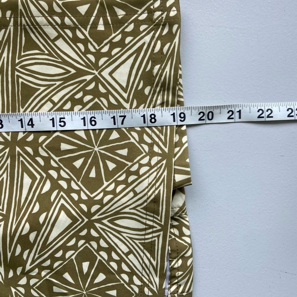 Ripskirt Hawaii Wrap Skirt XL Vintage Tribal Print Green Mini Adj Waist Swim - Picture 6 of 6